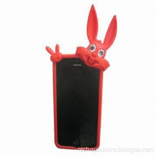 Rabbit Silicone Case for iPhone 5, Available in Different Colors